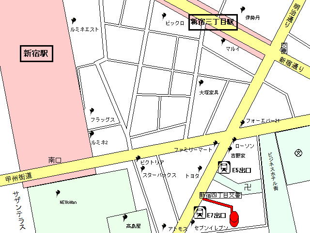 アクセス 新宿三丁目駅5分の税理士